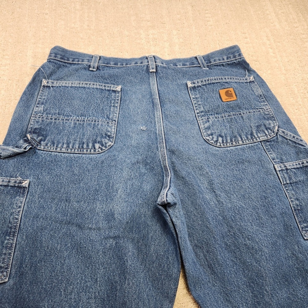 Carhartt Jeans Men 36x30 *READ B13 Orginal Dungaree Fit Blue Denim Workwear